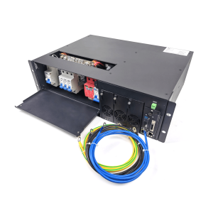 Rectificador de Energía AC 110 Vac / –48 V de Alta Eficiencia, 90 A y 5400 W, 3 UR para Telecomunicaciones como equipos OLT´s Modulares