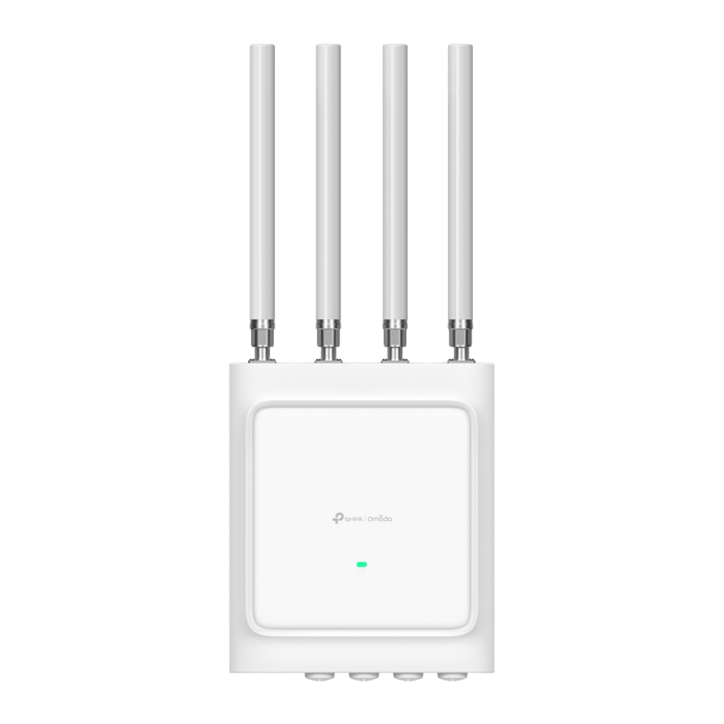 Access Point Wi-Fi 6 Exterior AX3600 / 3.6 Gbps Velocidad Total / 4x4 MU-MIMO / IP68 / Protección Rayos 6 kV / Gestión Cloud Omada / -40°C a +70°C / Alta Densidad de Usuarios