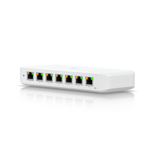 USW Ultra 210W Switch de 8 Puertos GbE (7 Puertos PoE+ y 1 Puerto Entrada PoE++) con Opciones de Montaje Versátiles