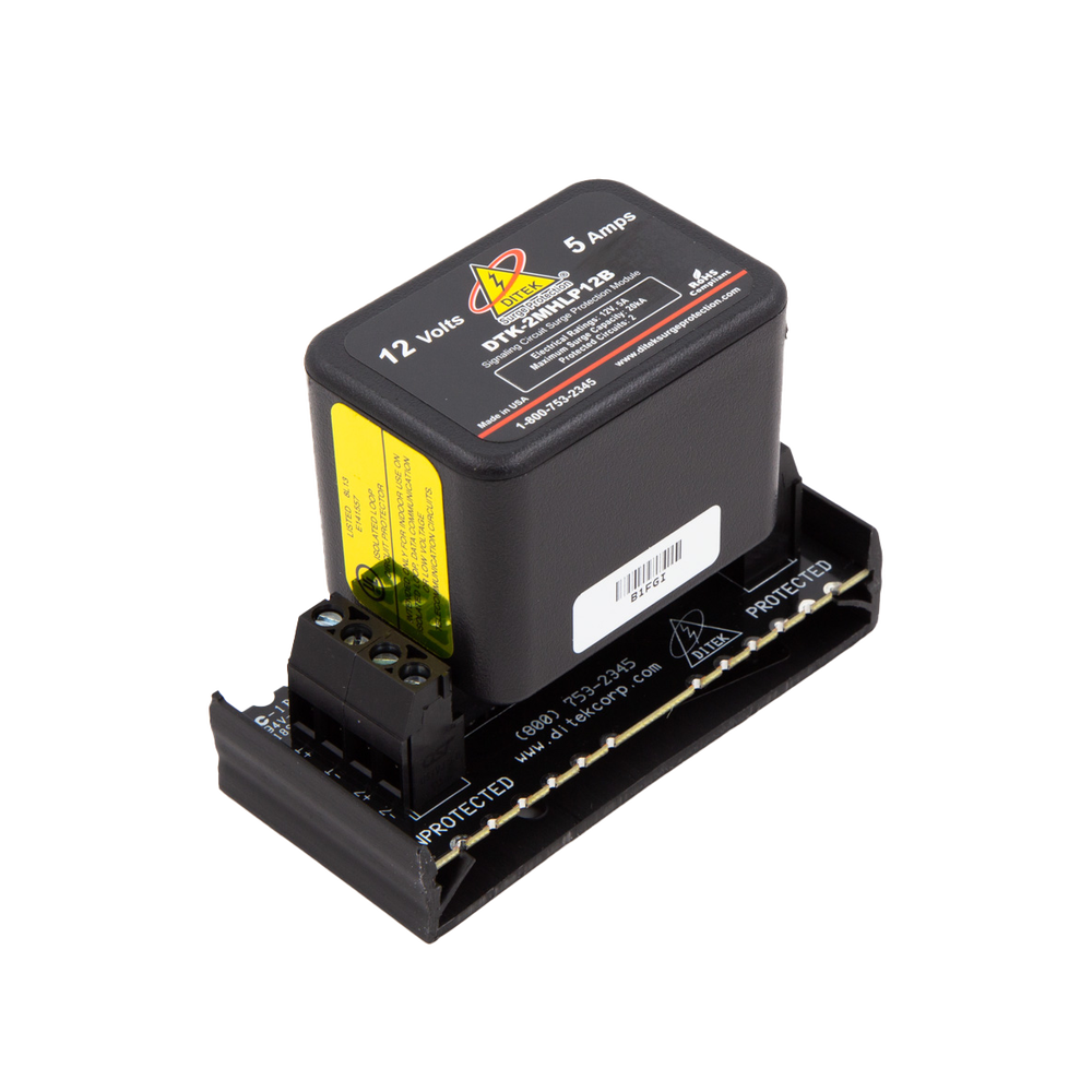 Protector Modular 12 V / 2 Pares / Hot-Swap / Tecnología SAD / Voz Datos y Señalización