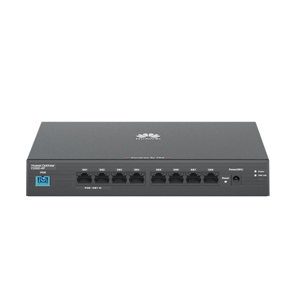 HUAWEI MiniFTTO - ONU PoE / 8 puertos 10/100/1000Mbps PoE + 1 PON (SC/UPC)/ Downstream 2.488 Gbps / Upstream 1.244 Gbps / modo puente / 120 W/ Administración Nube - Image 3