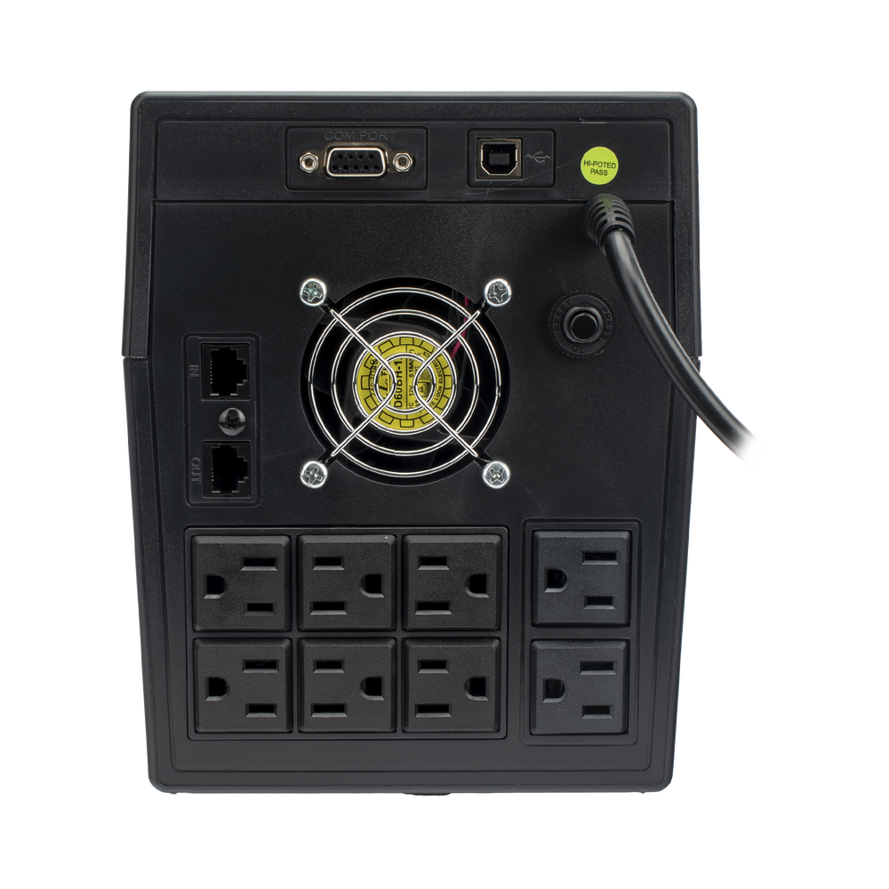 UPS 1500VA/900 W Pantalla LCD / Línea Interactiva 120Vca / 8 tomas 5-15R (6 Respaldadas) / Regulación de Voltaje / Protección RJ45 - Image 3