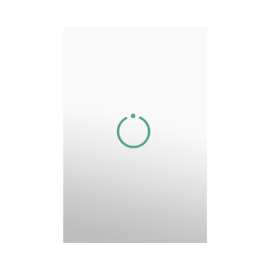 (ZWAVE) Interruptor On/Off panel táctil touch inalámbrico Zwave Plus 1 boton. Compatible con Hubitat HC8, Álula M2M, otro