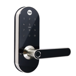 Cerradura Digital YMC420 / con Teclado Táctil / lector de Tarjetas / Huellas / Incluye HUB / compatible con YALE CONNECT