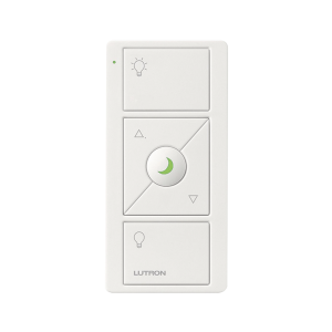 CONTROL REMOTO INALAMBRICO CON 3 BOTONES SUBIR/BAJAR, ENCENDER, APAGAR, NIGHTLIGHT color  blanco