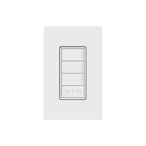 (RadioRa3) Botonera Sunnata Blanco 3 escenas y 2 botones subir/bajar para Radio RA3, programe escenas diferentes en cada botón.