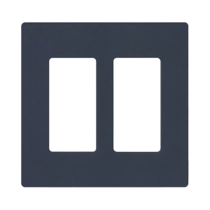 Tapa Color Deap Sea  Satin para interruptor o dimmer Lutron, 2 gang, limpio y moderno