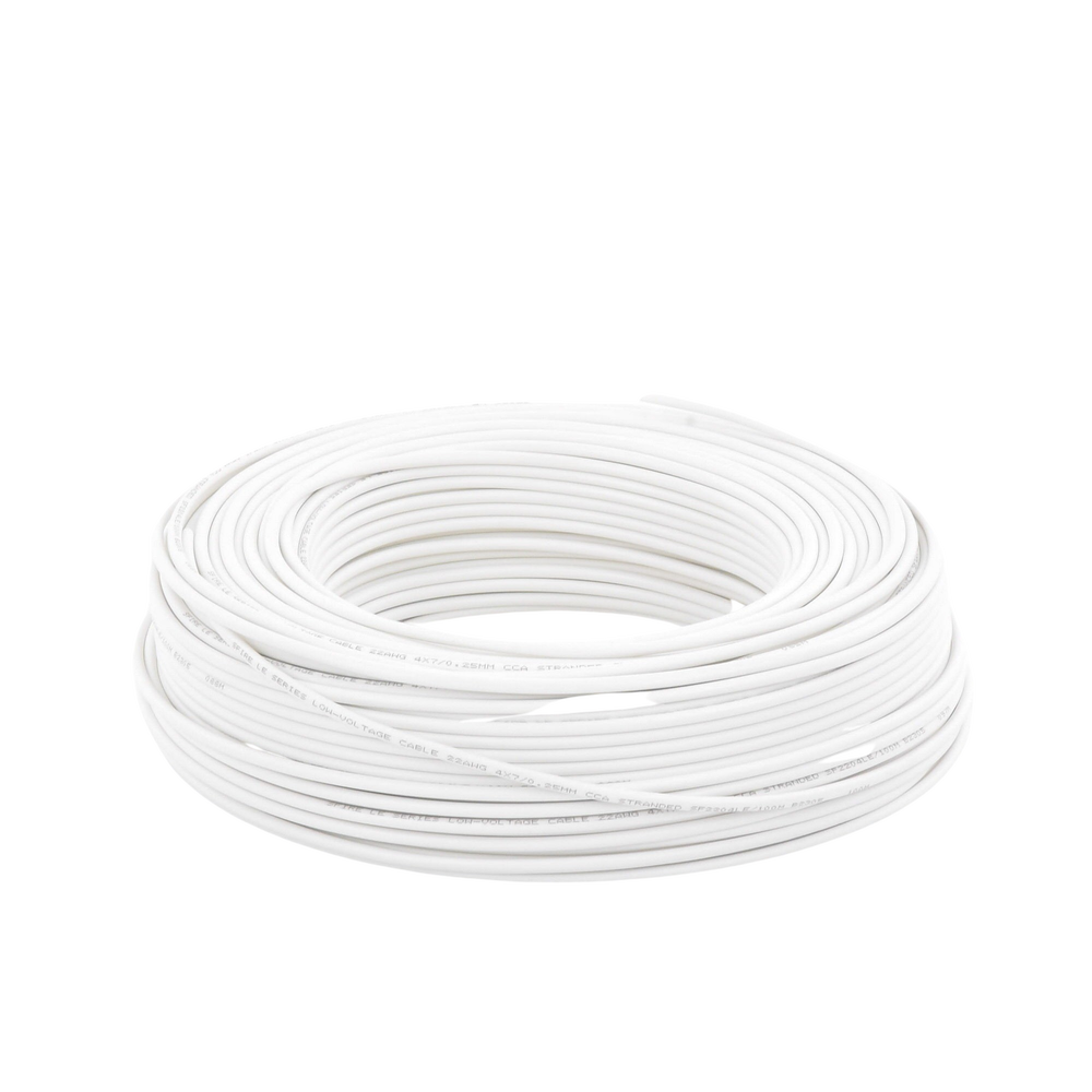 Bobina de 100 Metros (328.08 Pies) / Cable de CCA / 4 x 22 AWG / Tipo Aluminio Revestido de Cobre / Aplicaciones en Alarmas de Intrusión / Automatización - Image 3