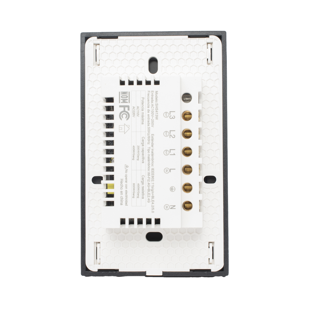 (Wifi) Apagador switch inalámbrico WIFI, control de 3 regresos de carga, 110V - Image 5