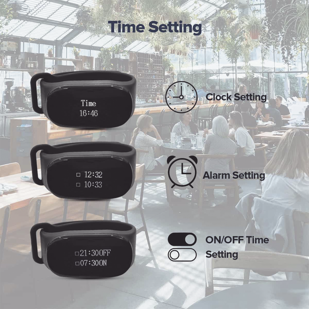 Reloj Buscador TD112 IPX7 / Resistente al Agua / Pantalla OLED / 180mAh / 48 Horas Standby / 80-100m Distancia de Recepción / Compatible con 50 Botones TD009 y T114 / 7 Idiomas / Almacenamiento de 10 Mensajes - Image 4