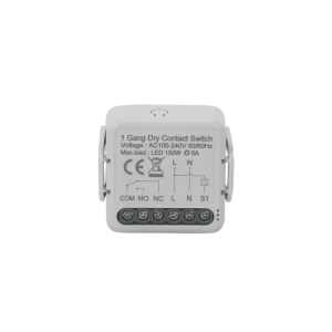 ZigBee Modulo switch relevador salida de Contacto Seco / 100-240V / 5A / 150W LED