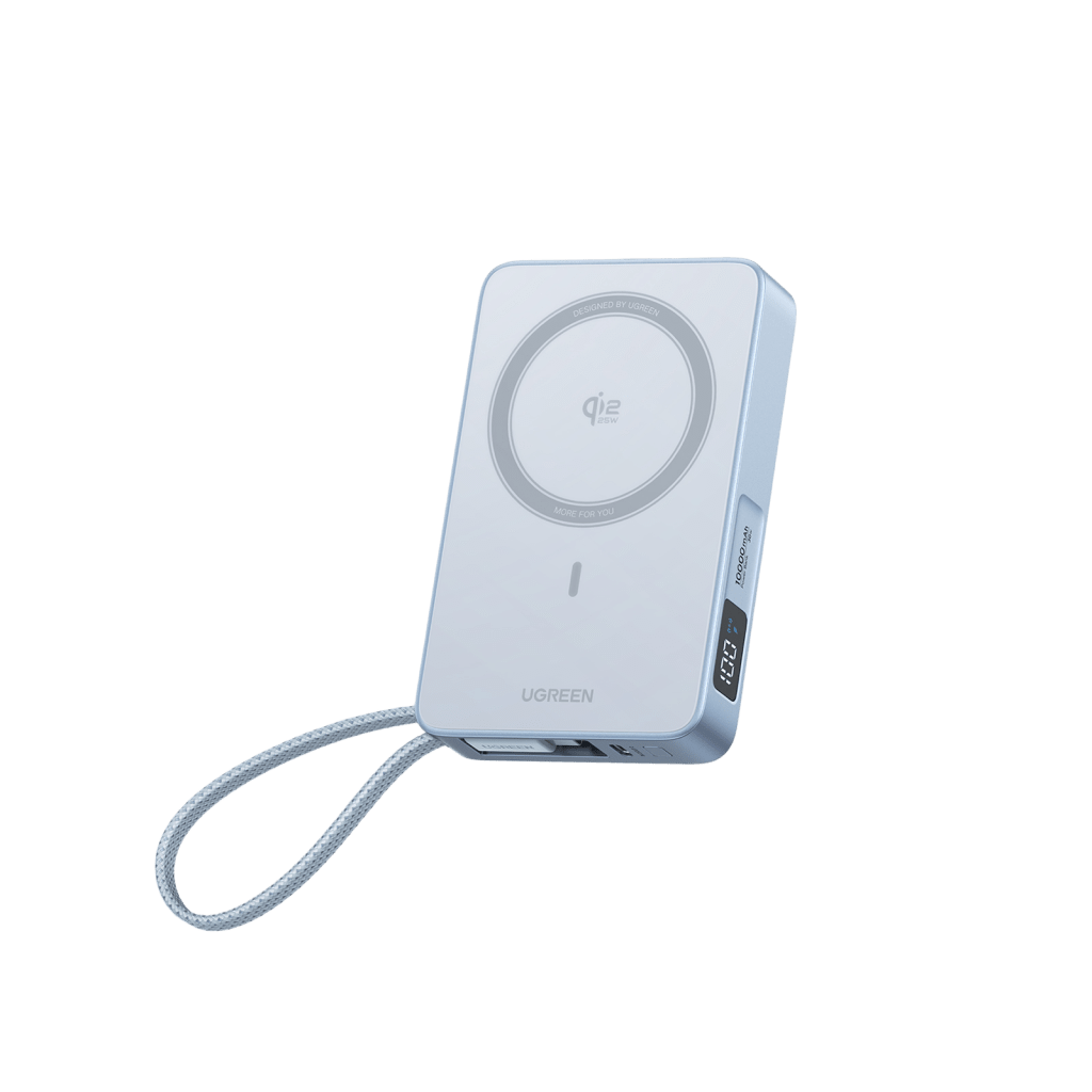 Powerbank Magnético Inalámbrico / 10000 mAh 36 Wh / 30W USB-C PD3.0/PPS/UFCS + Cable Integrado 60W / Carga Inalámbrica 25W Qi2.2 MPP / Magnético 8N / Pantalla LED / 254 g - Image 2