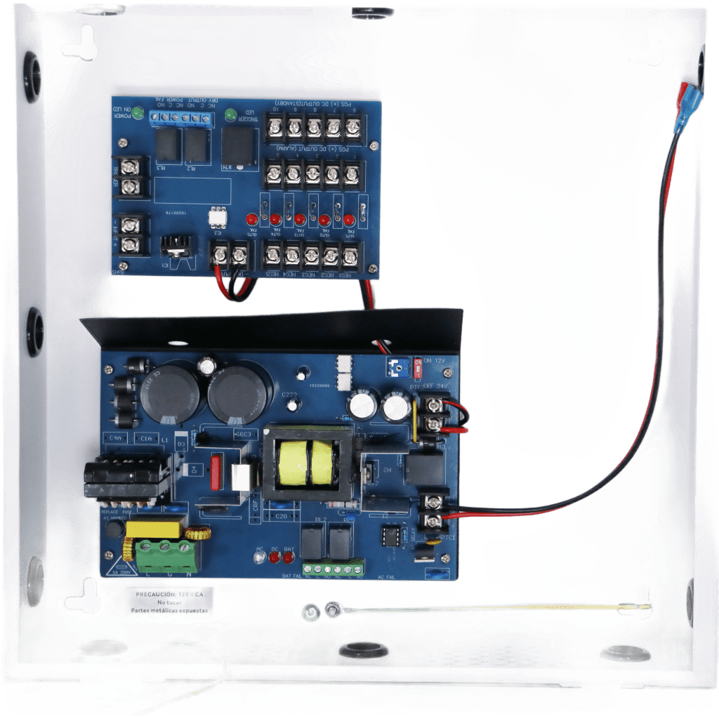 Fuente de Poder para Control de Acceso AL600FC / 6A Total / 5 Salidas Clase 2 PTC Auto-reiniciables / 12-24 VDC Selectable / Entrada 115 VAC / Respaldo Batería 40 AH / Supervisión FACP / Fail-Safe y Fail-Secure - Image 2