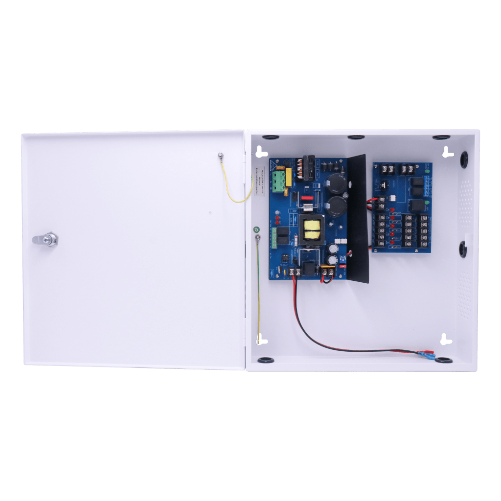 Fuente de Poder para Control de Acceso AL600FC / 6A Total / 5 Salidas Clase 2 PTC Auto-reiniciables / 12-24 VDC Selectable / Entrada 115 VAC / Respaldo Batería 40 AH / Supervisión FACP / Fail-Safe y Fail-Secure - Image 6