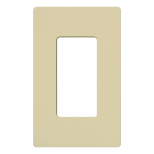 Placa de pared 1 espacio, para atenuador (dimmer), switch ó control remoto inalámbrico LUTRON.