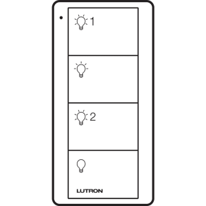 Control PICO 4 botones, 2 grupos, complemente con un atenuador o switch on/off