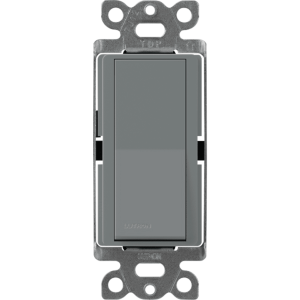 Interruptor Claro, 3 Hilos, 15A, Color Gris