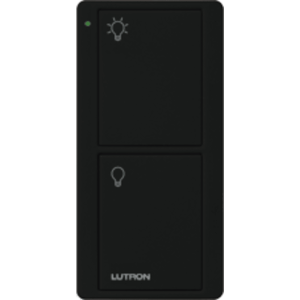 Control remoto PICO 2 botones encender/apagar, color negro, complemente con un switch on/off, Caseta, RA2, RadioRa2