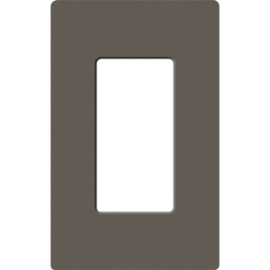 Placa de pared 1 espacio, para atenuador (dimmer), apagador ó control remoto inalámbrico LUTRON.