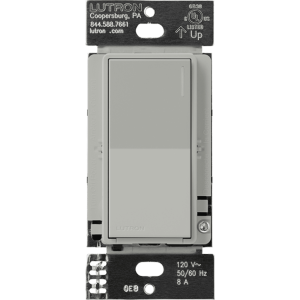 (RadioRa3) Apagador Sunnata color blanco para linea Radio Ra3, 8A de iluminacion, 5.8A Motor