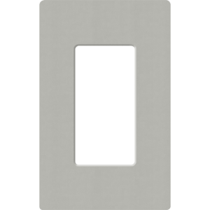 Placa de pared 1 espacio, para atenuador (dimmer), apagador ó control remoto inalámbrico LUTRON.