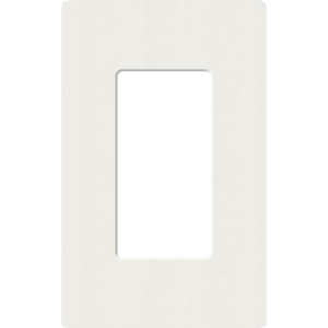 Placa de pared 1 espacio, para atenuador (dimmer), apagador ó control remoto inalámbrico LUTRON.