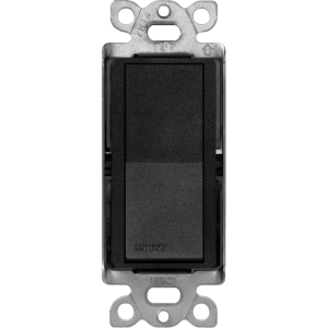 Interruptor Claro, 3 Hilos, 15A, Color Negro