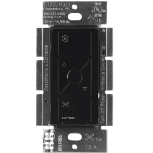 (Caseta Wireless) Control de velocidad inalámbrico para ventilador de techo, un solo polo.