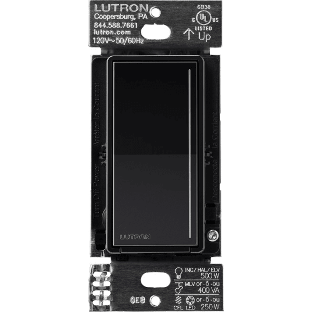 (RadioRa3) )Atenuador (dimmer) Auxiliar de pared, compañero de atenuadores multilocación. Usar en 3 vías o escalera.