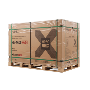 Pallet con 36 Módulo Solar LR760HVHL540M HI-MO X10 LIGHT DESIGN, 540 W, 44.88 Vcc, HPBC 2.0