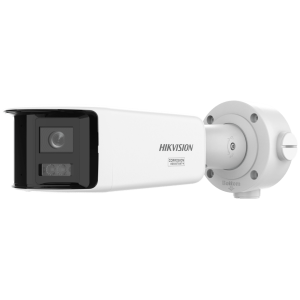 [ PROTECCIÓN ACTIVA ] Bala IP Panorámica 16 Megapixel / 180° / Lente 2.8 mm / Imagen a Color 24/7 / PoE / WDR 130° / IP67 / ACUSENSE / Protección Activa (Luz Estroboscópica y Alarma Audible) / 40 mts Luz Blanca / ACUSEE