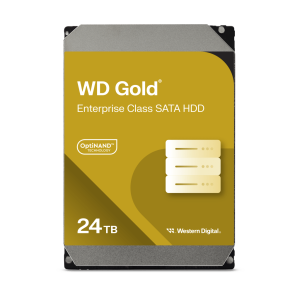 Disco Duro Empresarial WD Gold / SATA 6 Gb/s / 24 TB / 7200 RPM / Tecnología HelioSeal / ArmorCache / 5 Años Garantía / 2.5M Horas MTBF