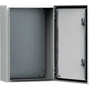 Gabinete de Uso Exterior MAS 400 x 300 x 155 mm (15.7 x 11.8 x 6.1 in) NEMA 4/12/13; IP66; IK10 de Acero Dulce 1.5 mm con Platina de Montaje Incluida Color Gris Claro
