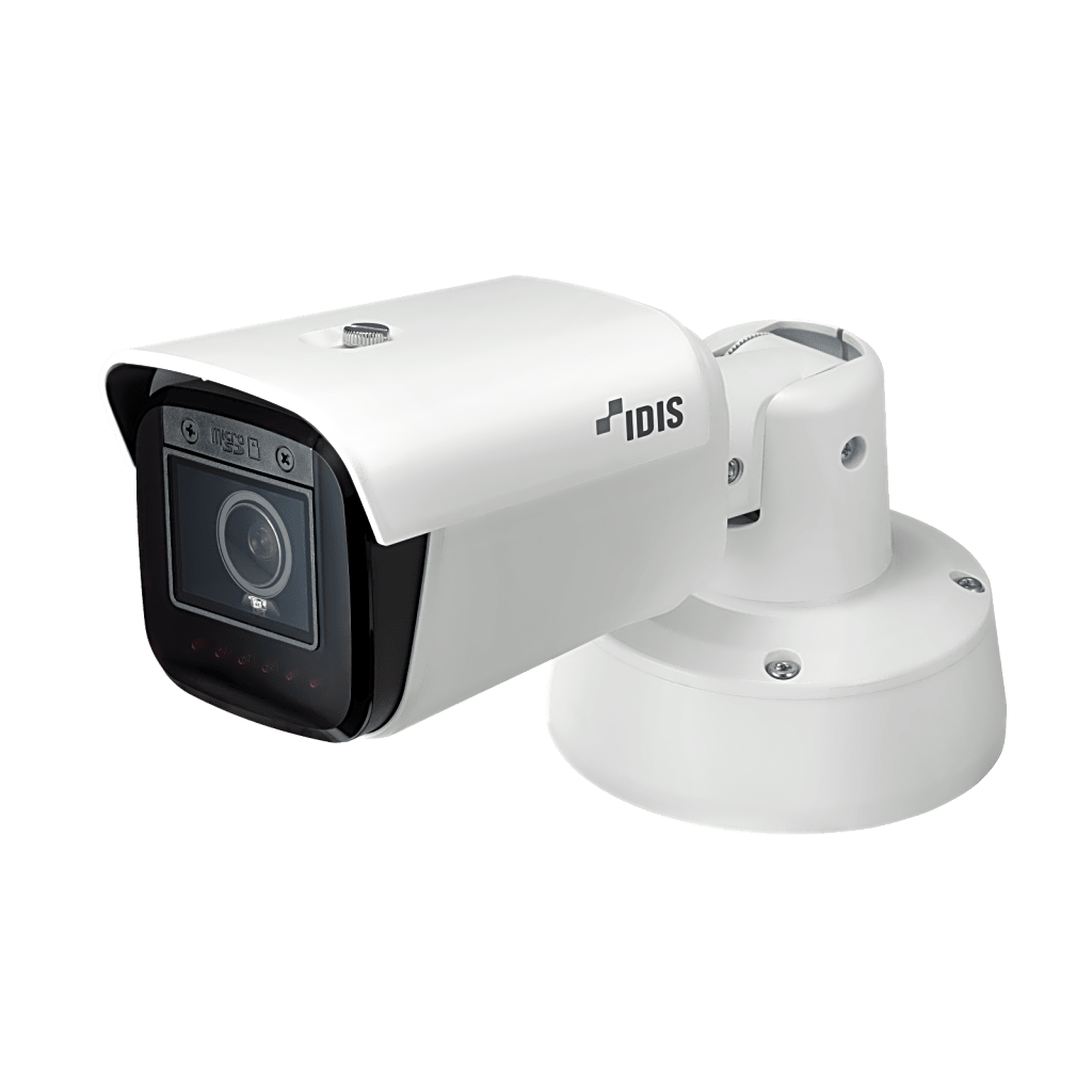 Cámara IP Turret Edge AI Plus 8MP (4K) / Sensor CMOS 1/1.8" / Lente Vari-focal Motorizado 4.3-9.8 mm / IR 60 m (196.9 ft) / IK10 IP67 / NDAA Compliant / Analítica IDLA Pro / WDR 120 dB / PoE+12V DC