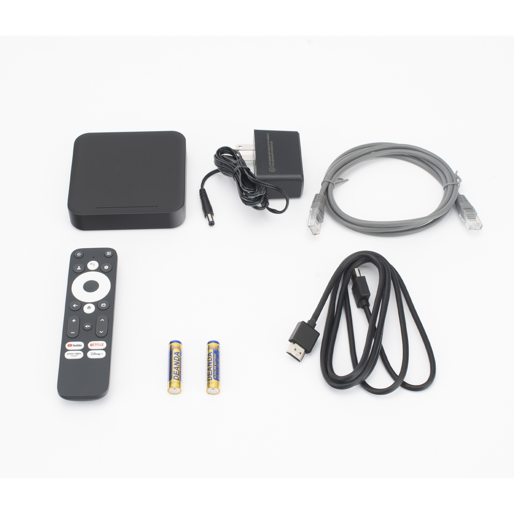 STB 4K Android con Google TV / Alto Rendimiento / Conexión Wi-Fi y por Cable / Control Remoto Bluetooth / Salida HDMI - Image 4
