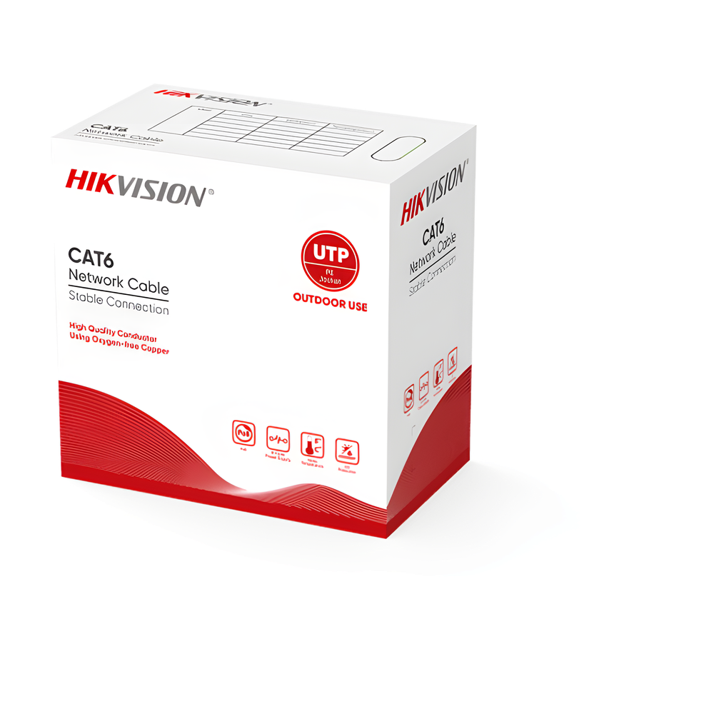 Bobina de Cable UTP 305 Metros (1000 Pies) / Cat 6 (24 AWG) / Color Negro / Uso en Exterior / 100% Cobre / Aplicaciones de CCTV y Redes de Datos - Image 3