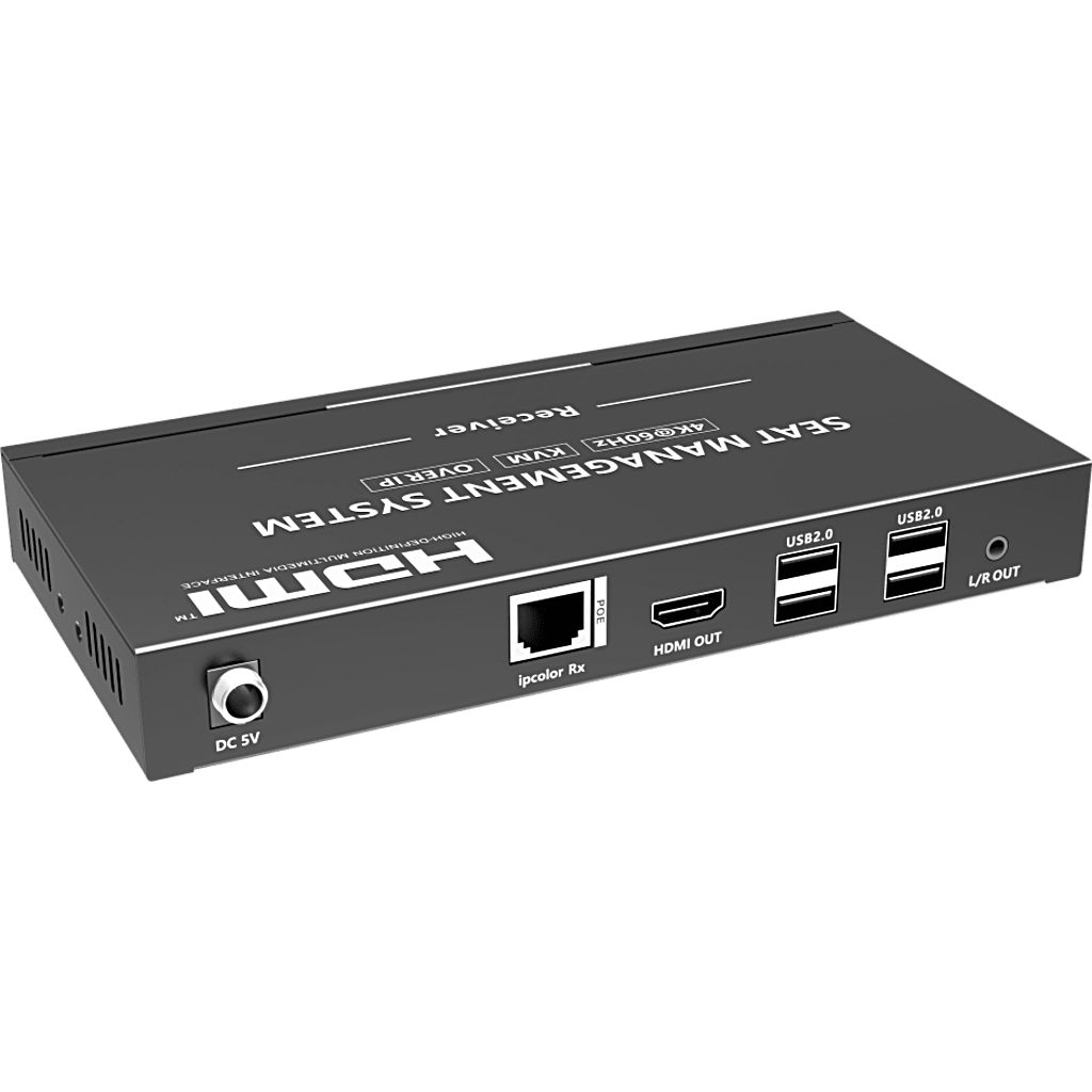 Receptor KVM por IP | 4K@60Hz | 120 m con PoE | Loop-out | Multiview y Videowall | HDMI 2.0 | USB 2.0 | Metálico - Image 2