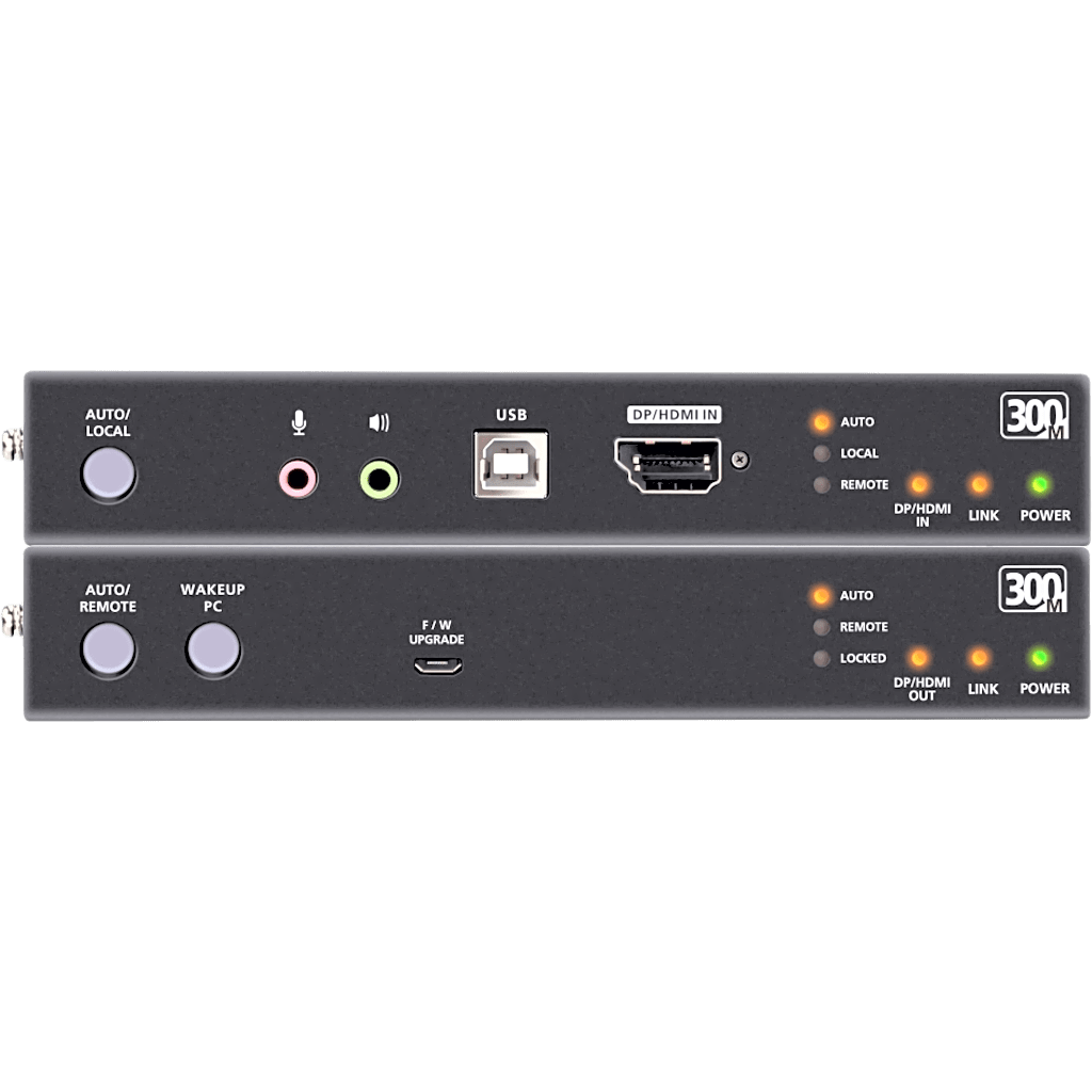 Extensor KVM Óptico USB True 4K | DisplayPort-HDMI | 300 m (984.3 ft) | Resolución 4K @ 60 Hz 4:4:4 | HDR10 | RS-232 | USB 2.0 | Audio Estéreo y Embebido | SFP+ 10 Gbps - Imagen 2