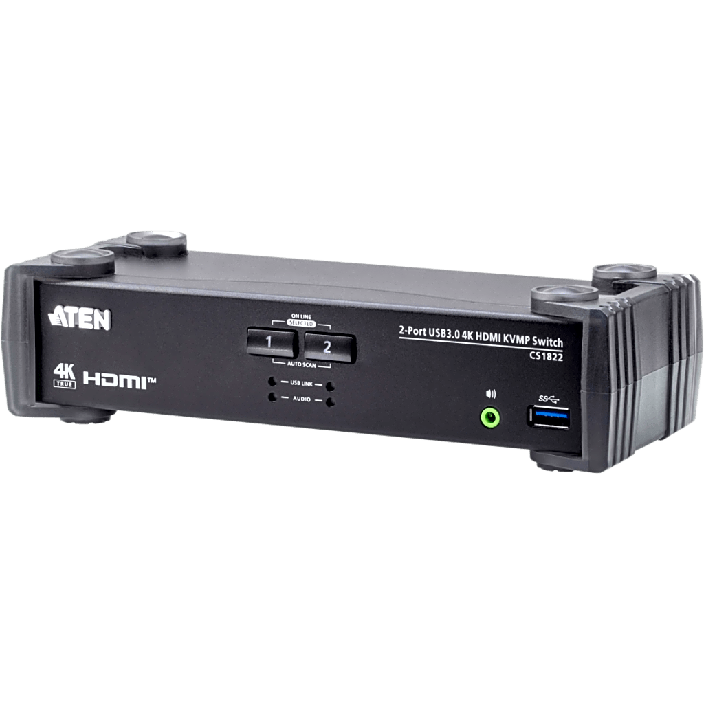 Conmutador KVMP 2 Puertos | HDMI 4K DCI 60Hz | USB 3.1 Gen 1 5 Gbps | Video DynaSync™ | Audio Mixer Mode | RS-232 | Firmware Actualizable - Imagen 2