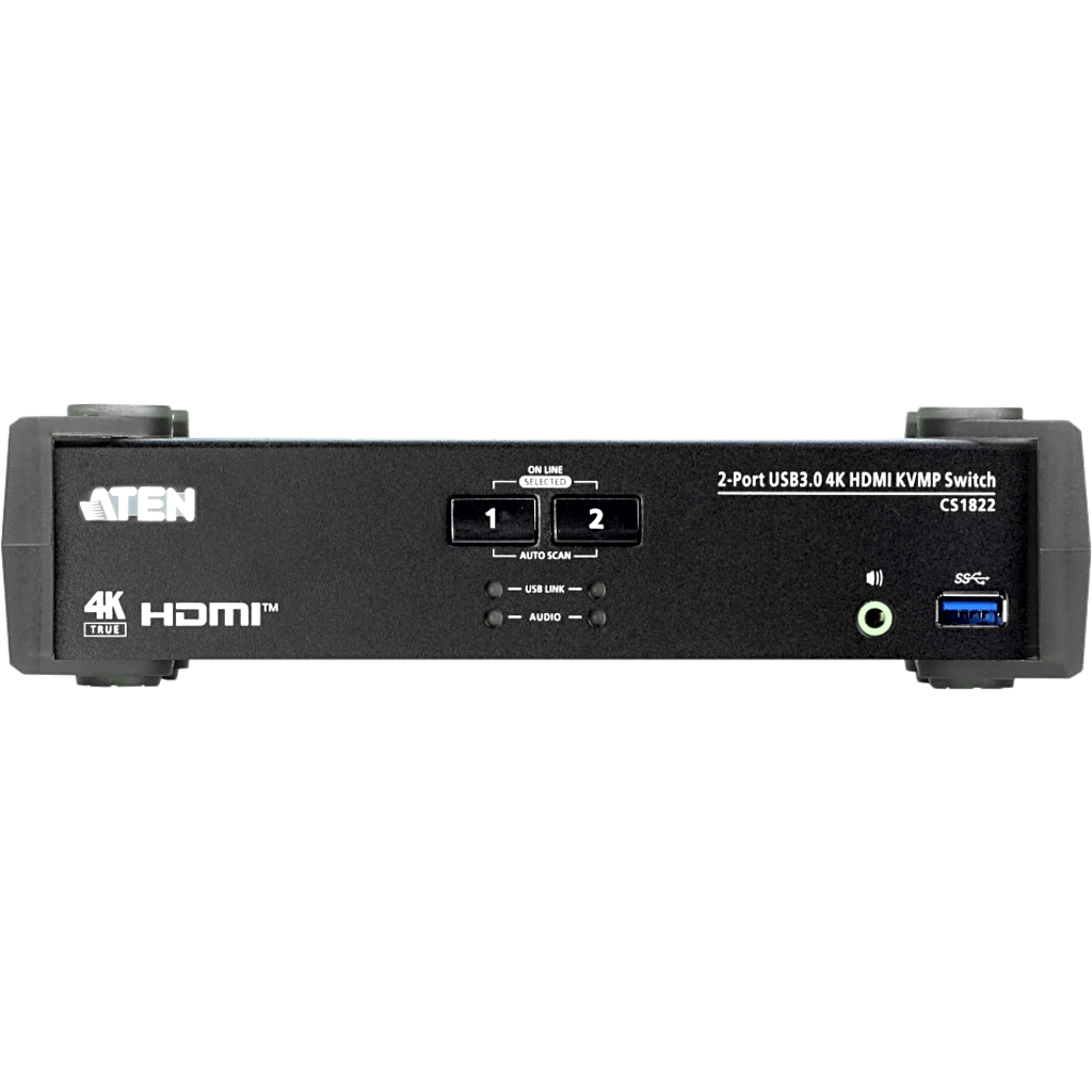 Conmutador KVMP 2 Puertos | HDMI 4K DCI 60Hz | USB 3.1 Gen 1 5 Gbps | Video DynaSync™ | Audio Mixer Mode | RS-232 | Firmware Actualizable - Imagen 3