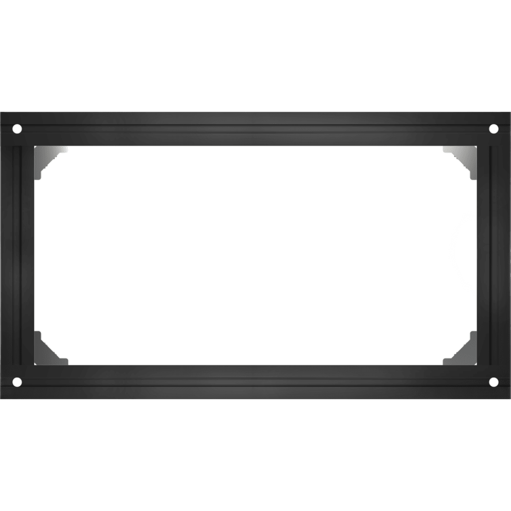 Soporte Modular 1x1 / Compatible con DS-D40W-2F / Negro / Pintura Electroestática / Instalación Rápida / Ligero y Delgado - Imagen 2