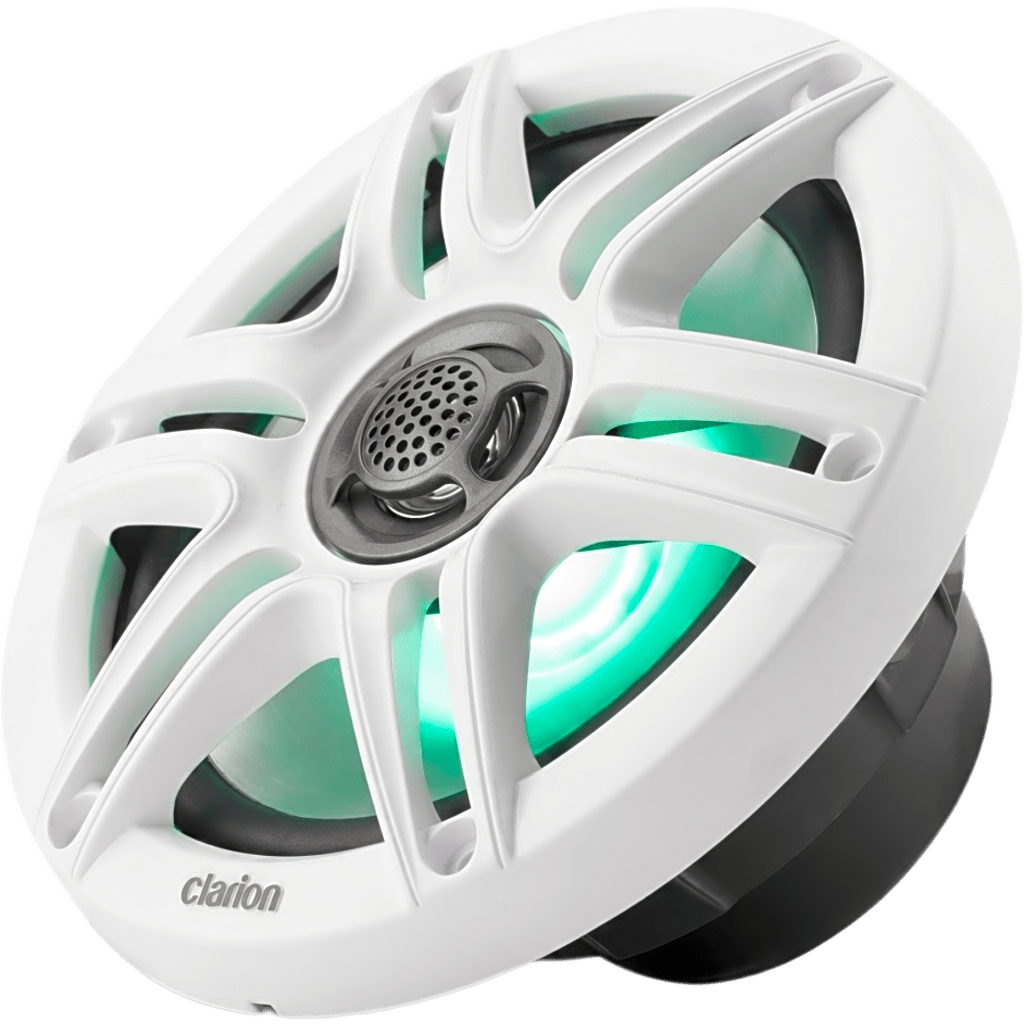 Altavoces náuticos Clarion® CMS Coaxial 6.5" / 30 W RMS / 4 ohm / 87 dB / 55 Hz-20 kHz / LED RGB / Montaje 5.00"-5.25" - Image 2