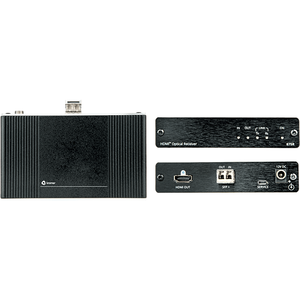 Kit Extensor HDMI 4K60 4:4:4 | Fibra Óptica Multimodo y Monomodo | 18 Gbps | HDCP 2.2 | Latencia Cero | Carcasa Aluminio DigiTOOLS | Ultra Alcance 33 km SM | Kramer