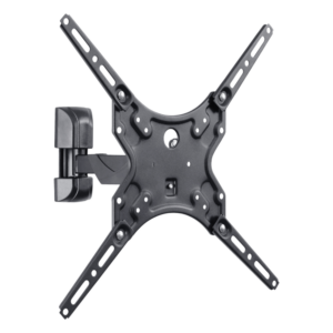 Soporte de pared para pantallas de 32-60 pulg. (81.28-142.24 cm) / VESA desde 100 x 100 hasta 400 x 400 / Carga Máxima 25 kg (55 lb) / Extensión 226 mm / Inclinación +10° / Instalación Hook-and-Hang / Acabado Epoxíd