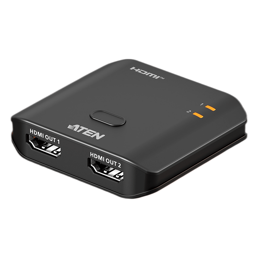 Splitter HDMI 2 Puertos True 4K Essentials | Resolución 3840x2160@60Hz | EDID Sync | HDR10+ | HDCP 2.2 | 18Gbps | LPCM 7.1 | Control por Botón | Plástico | 0.03 kg | 6.10 x 5.65 x 1.52 cm (2.4 x 2.22 x 0.6 in)
