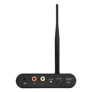 Transmisor Inalámbrico Silent Disco / Sonido HiFi de Alta Fidelidad / Entrada de Micrófono y RCA / Batería 1000 mAh / Alcance 300 m (984 ft) / Portátil y Duradero