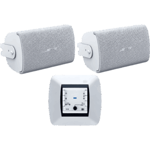 Kit de Audio Residencial | Mando Bluetooth EGI 121010H + Par de Bocinas de Superficie BOSE FS2SEW | 2+2W RMS | Blanco | IP55