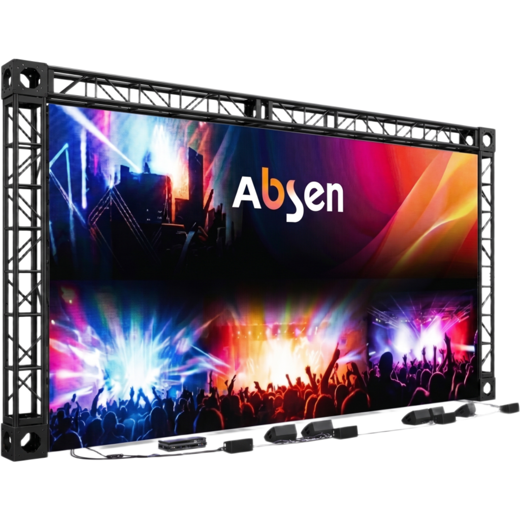 Kit Videowall LED Interior / ABSEN / 24 Gabinetes 500 x 500 / Pixel Pitch 2.6 mm / 1000 nits / Refacciones y Flight Cases Incluidos