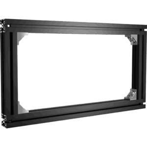 Soporte Modular 1x1 / Compatible con DS-D40W-2F / Negro / Pintura Electroestática / Instalación Rápida / Ligero y Delgado