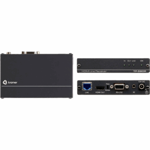 Receptor HDBaseT | 4K60 4:2:0 | HDMI 2.0 HDCP 2.2 | RS-232 Bidireccional | IR Bidireccional | Extensión 40 m (130 ft) 4K | 70 m (230 ft) Full HD | I-EDIDPro™ | Gabinete DigiTOOLS®